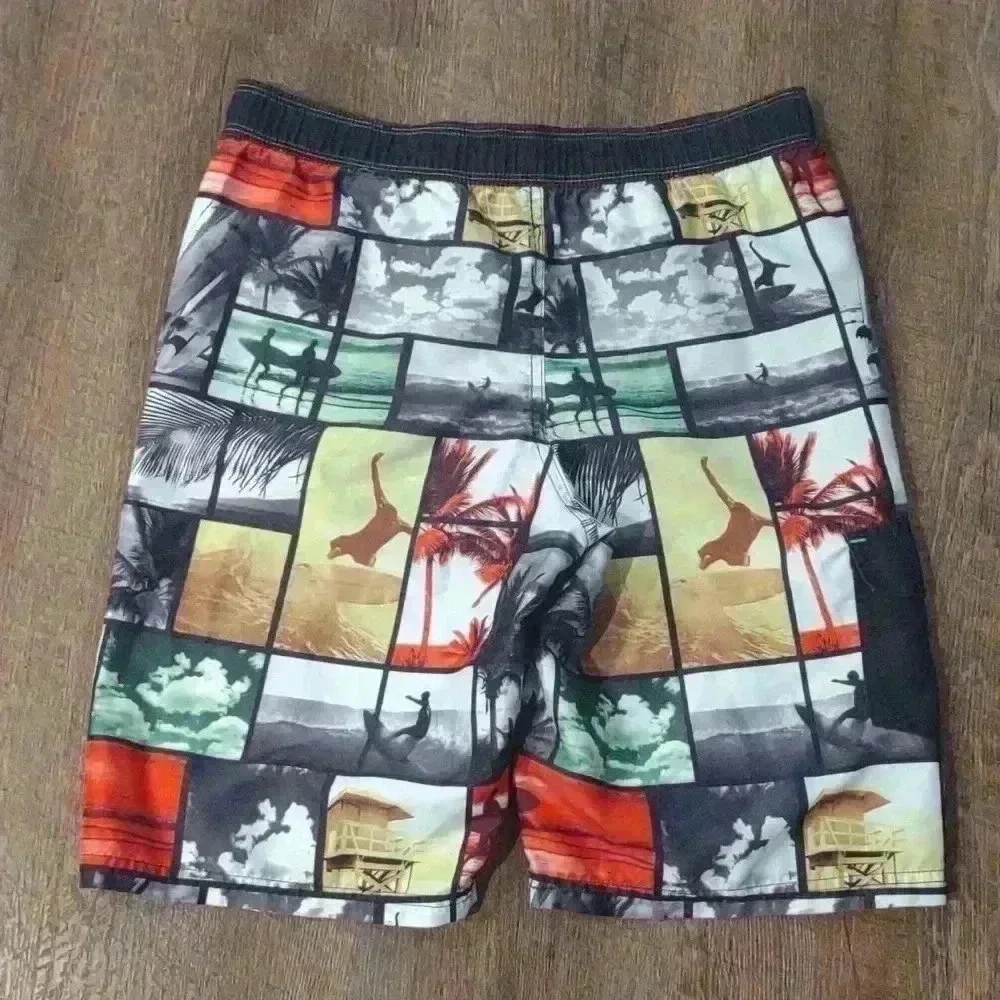 Jantzen photo block swim‎ trunks boys 14-16